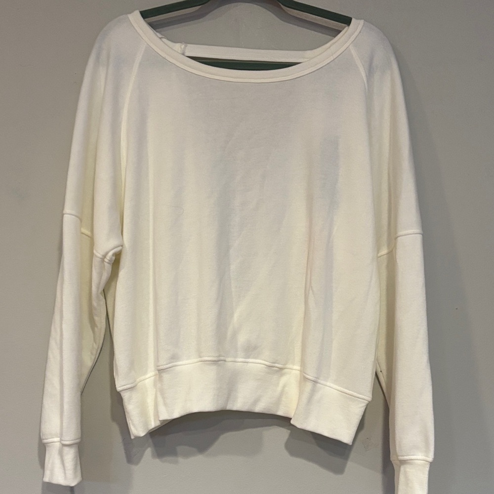 Ocean Drive White and Gray Sweatshirt